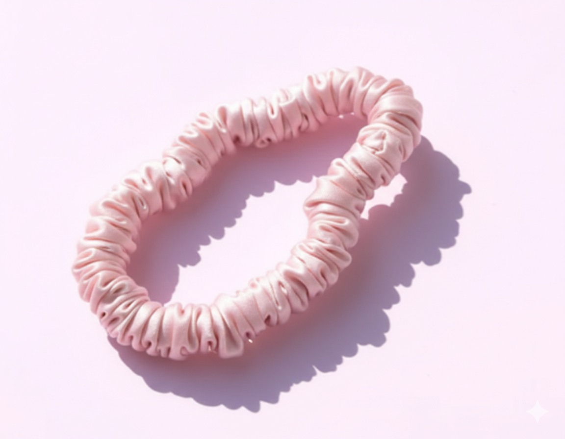 Scrunchies in seta di gelso